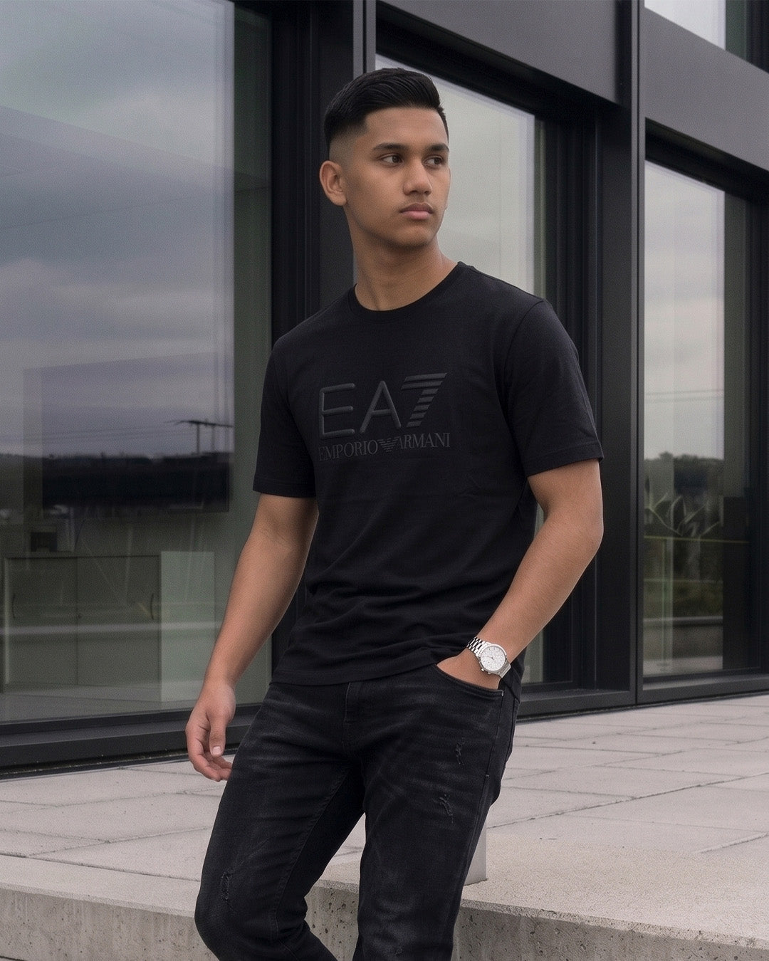 Shadow Logo Crew Neck T-Shirt