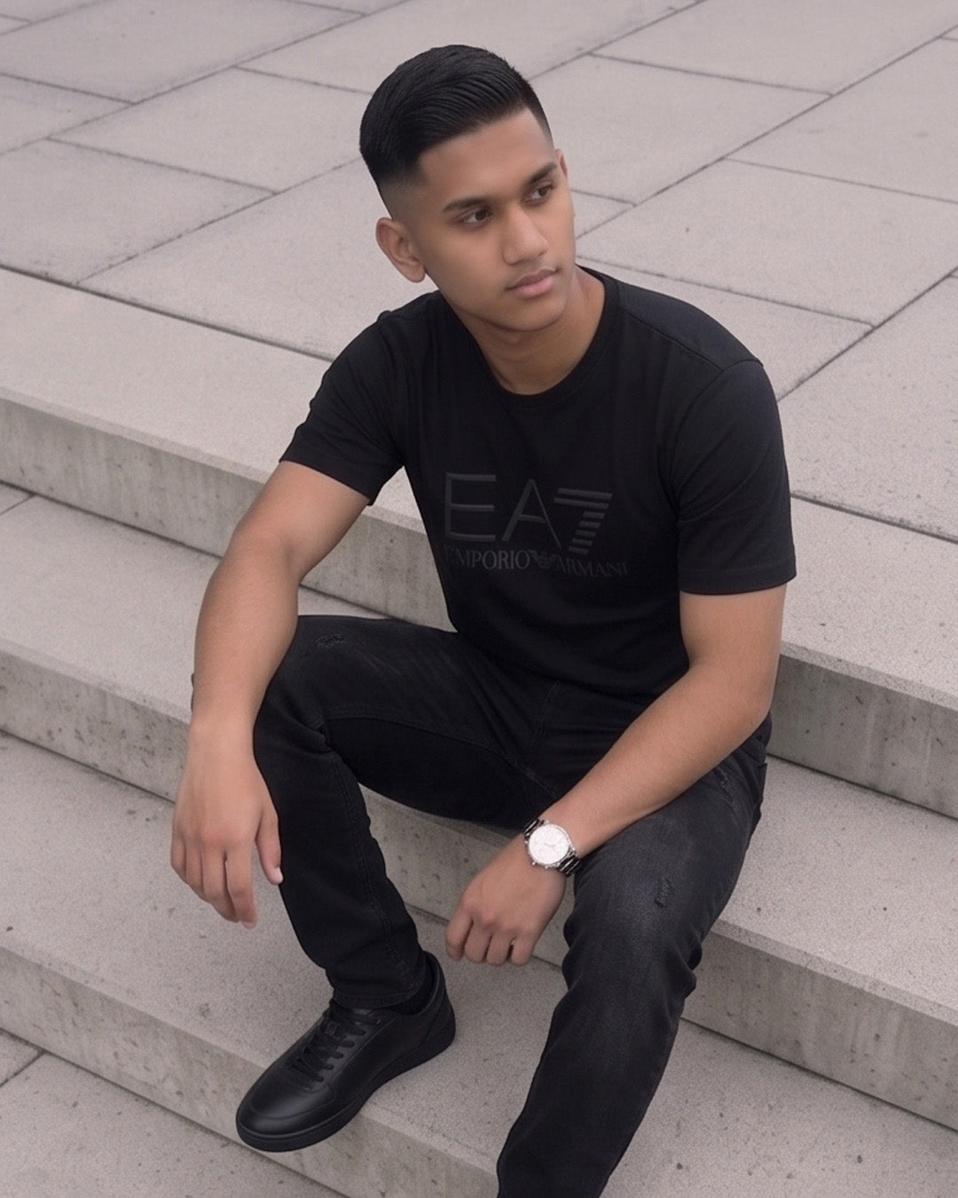 Shadow Logo Crew Neck T-Shirt
