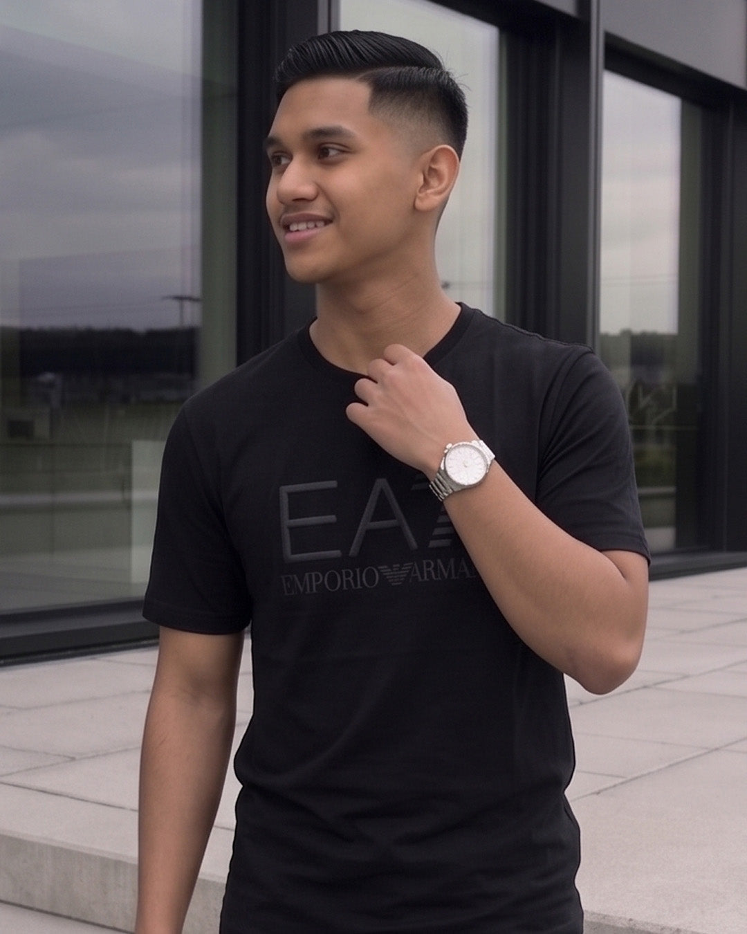 Shadow Logo Crew Neck T-Shirt
