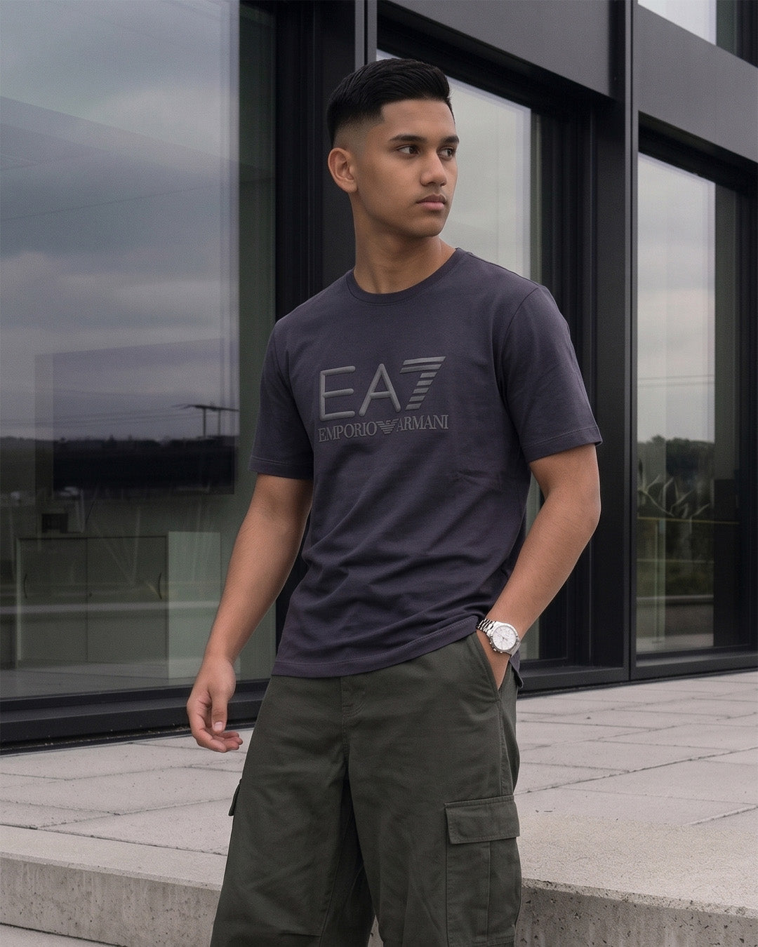 Shadow Logo Crew Neck T-Shirt